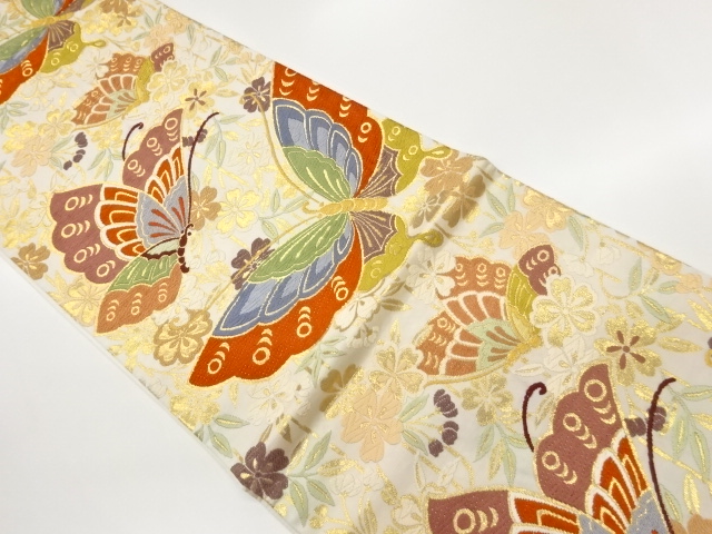 JAPANESE FUKURO OBI / WOVEN WEEPING SAKURA